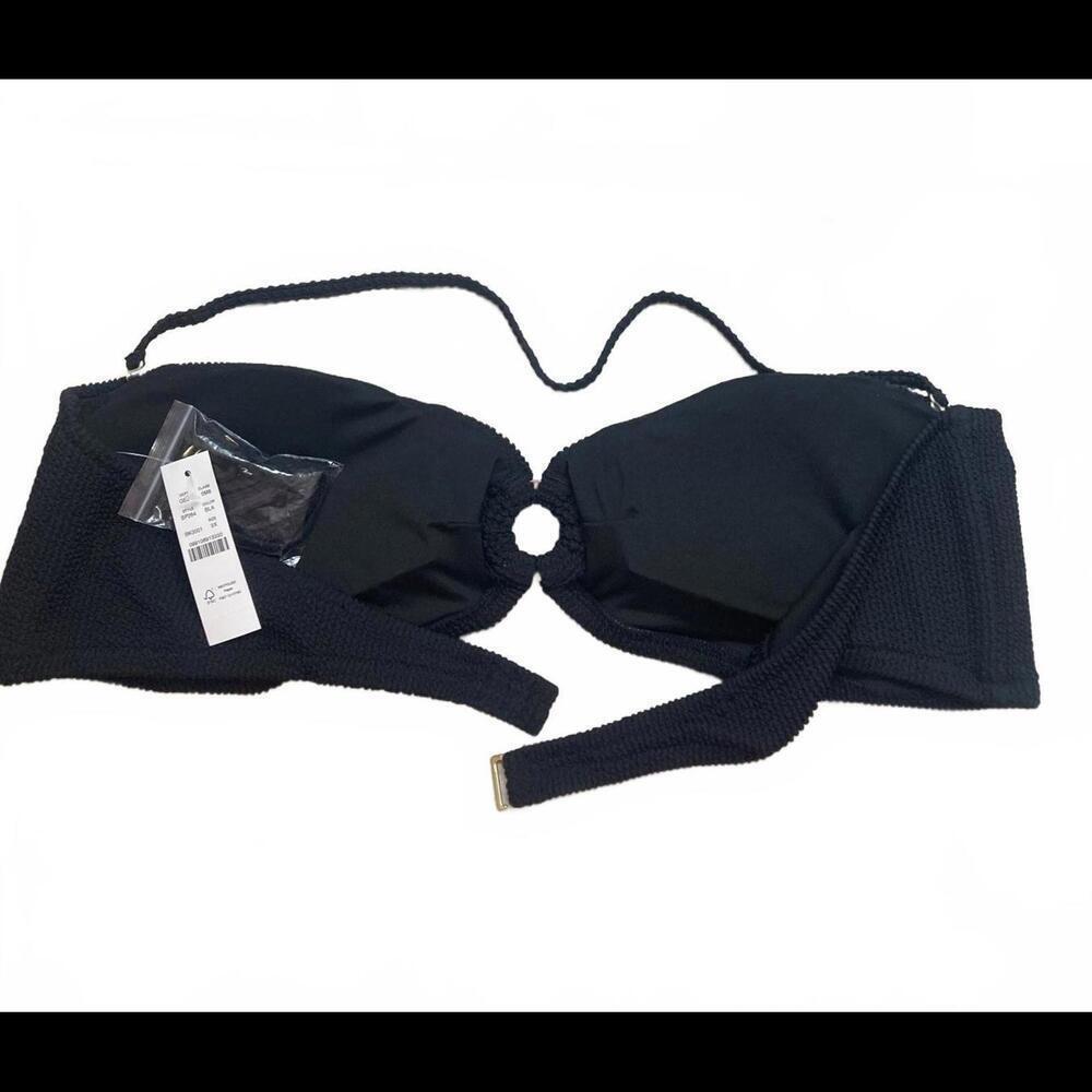 J. Crew Heritage Textured O-ring Bandeau Bikini Top BP264 NWT Size 3X